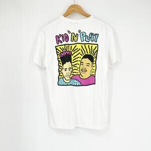 KID 'N' PLAY Graphic T-Shirt White Size Medium